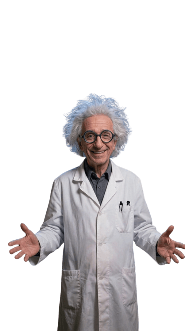 Albert professzor tárt karokkal fogad